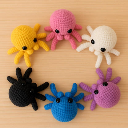 Crochet Spider Amigurumi Pattern PDF | Easy Plush Toy Halloween Decor BBM