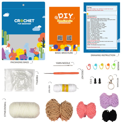 Puppy Amigurumi DIY Crochet Kit Wizardi F07N8-M52 Wizardi