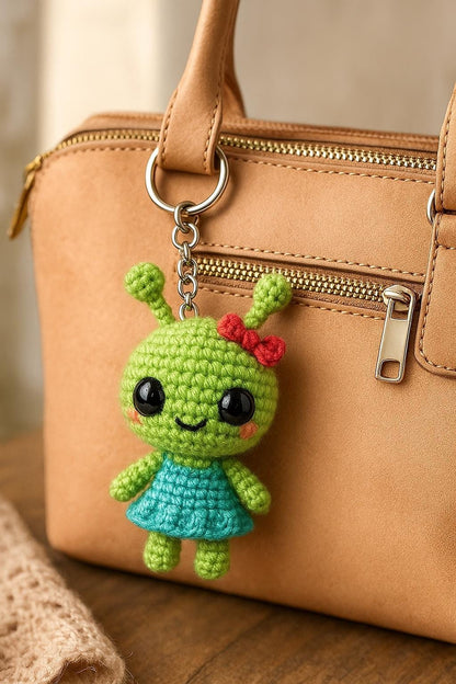 Alien Family Crochet Pattern Bundle | Plushie, Mini Keychain & Baby Amigurumi | Beginner Friendly PDF BBM