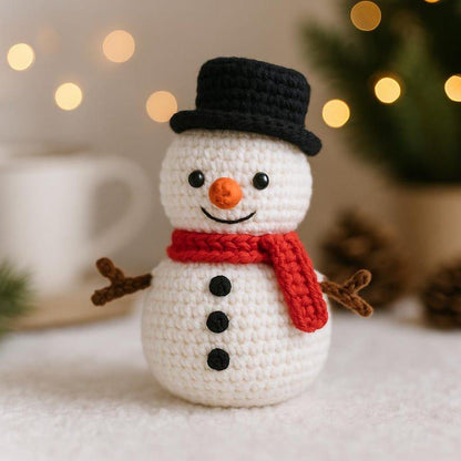 Christmas Crochet Pattern Bundle | Santa Keychain & Snowman Amigurumi | Beginner Holiday Crochet PDF BBM
