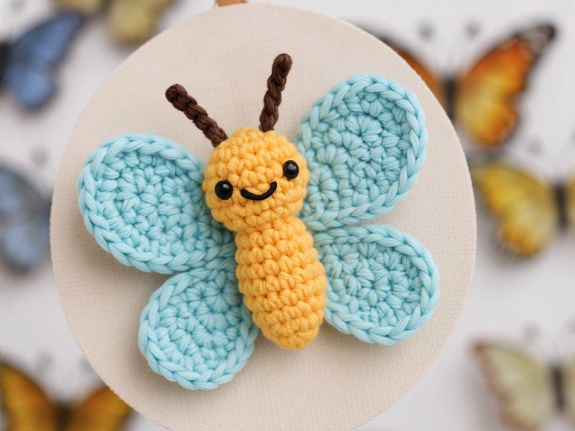 Butterfly Crochet PDF Pattern | Amigurumi DIY Small Toy & Ornament Download BBM