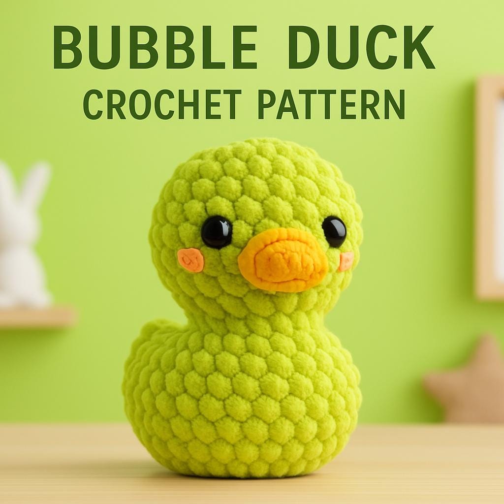 Duck Crochet Pattern PDF | DIY No-Sew Amigurumi Plush Toy Instant Download BBM