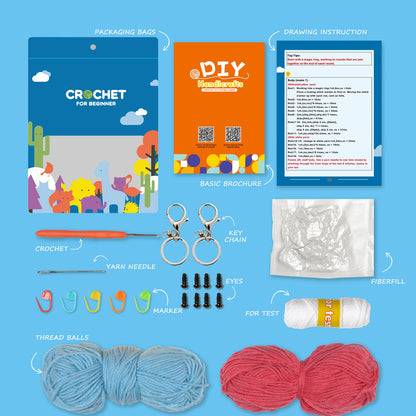 Octopuses Amigurumi DIY Crochet Kit Wizardi F07N8-M47 Wizardi