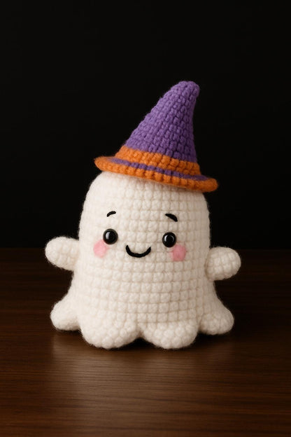 Crochet Ghost Plush Pattern | Amigurumi Halloween Toy PDF Instant Download BBM
