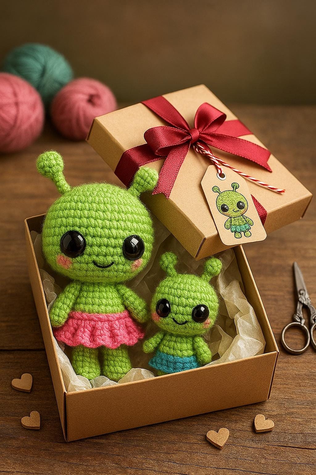 Alien Family Crochet Pattern Bundle | Plushie, Mini Keychain & Baby Amigurumi | Beginner Friendly PDF BBM