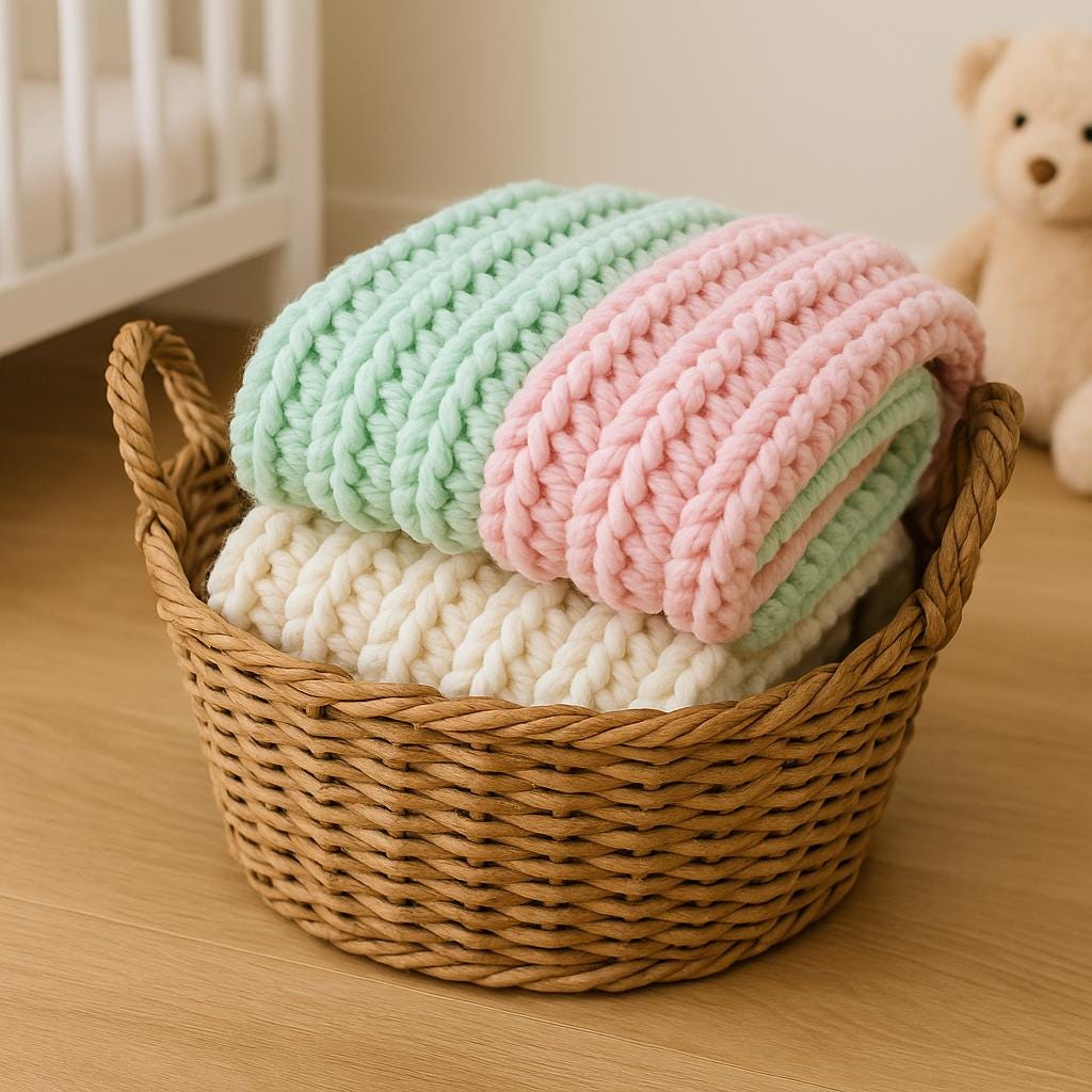 Cozy Ridge Chunky Ribbed Crochet Blanket Pattern BBM