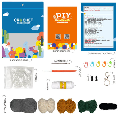 Dog Amigurumi DIY Crochet Kit Wizardi F07N8-M50 Wizardi