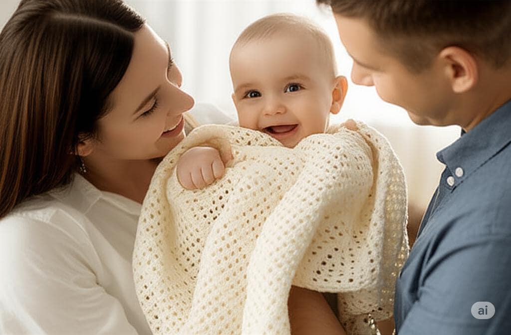 Crochet Baby Blanket Pattern PDF | Easy Summer Filet Design DIY BBM