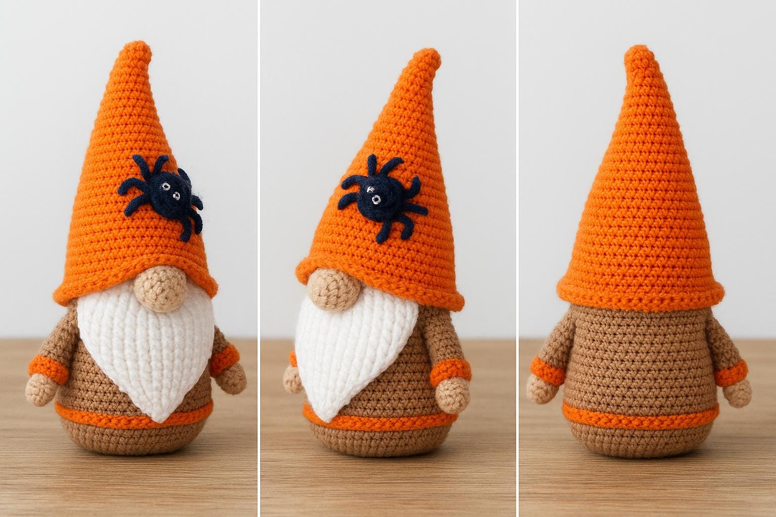 Halloween Gnome Crochet Pattern | Amigurumi Doll PDF Tutorial | DIY Spooky Crochet Decor | Beginner Friendly BBM