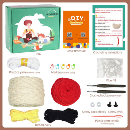 Hen and Chicken Amigurumi DIY Crochet Kit Wizardi F07N8-M147 Wizardi