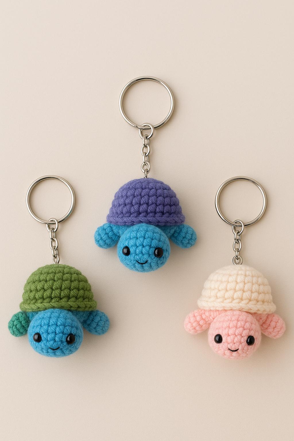 Turtle Crochet Pattern PDF | Beginner-Friendly Amigurumi Keychain DIY BBM