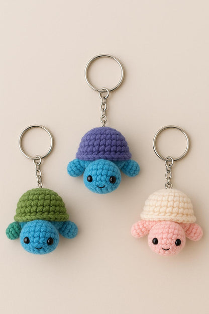 Turtle Crochet Pattern PDF | Beginner-Friendly Amigurumi Keychain DIY BBM