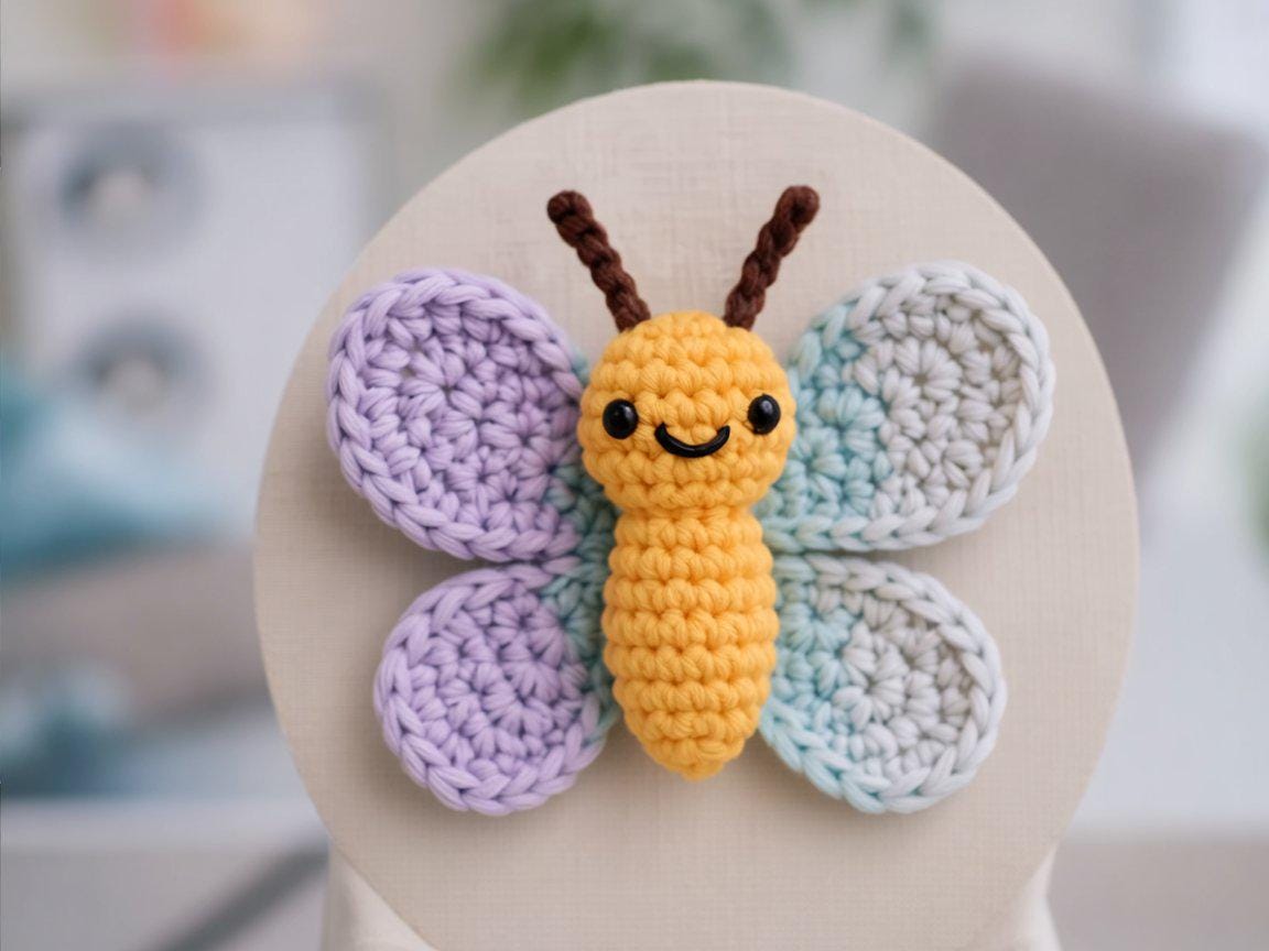 Butterfly Crochet PDF Pattern | Amigurumi DIY Small Toy & Ornament Download BBM