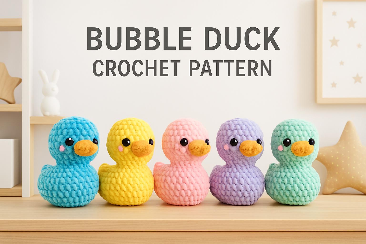 Duck Crochet Pattern PDF | DIY No-Sew Amigurumi Plush Toy Instant Download BBM