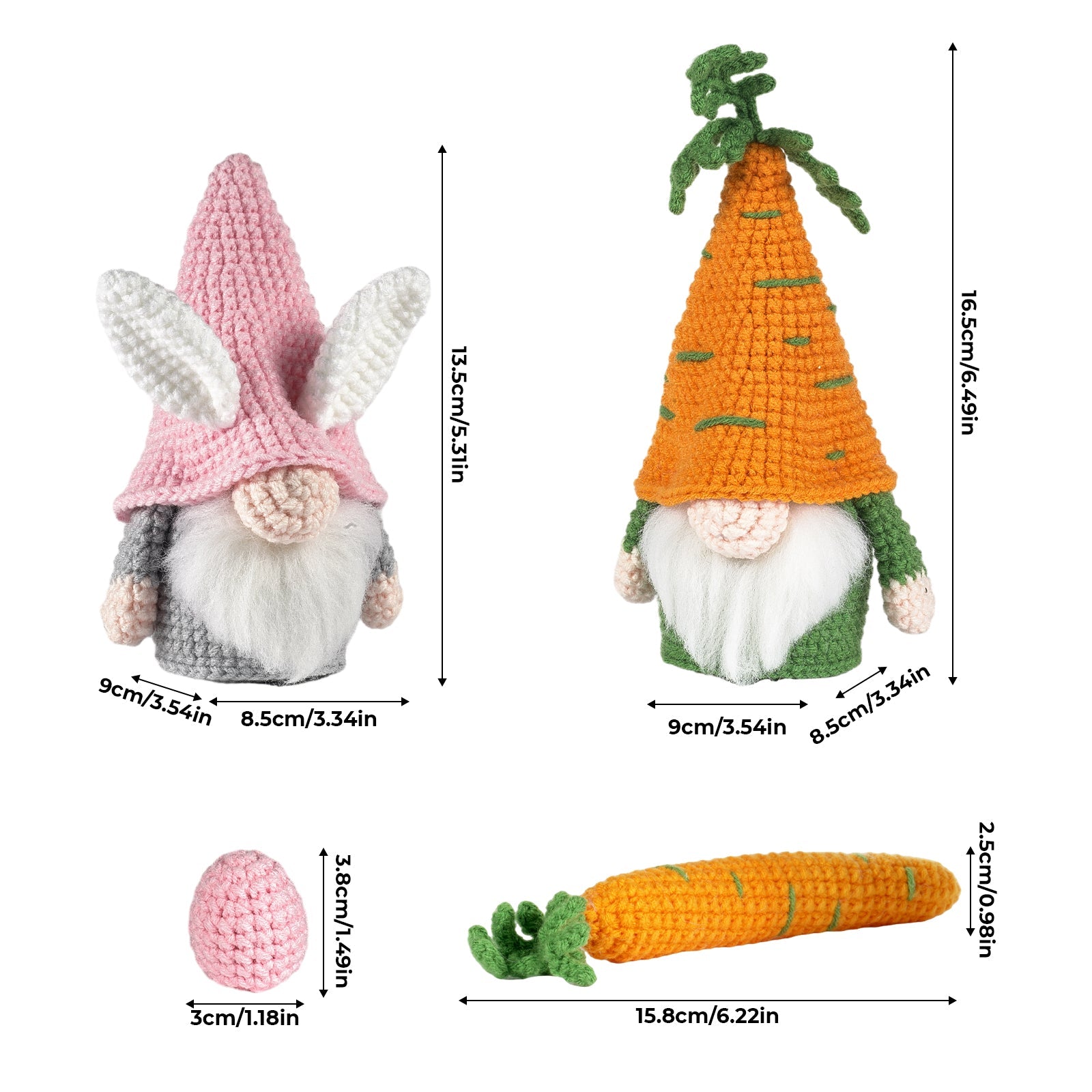 Gnomes Amigurumi DIY Crochet Kit Wizardi F07N8-M174 Wizardi