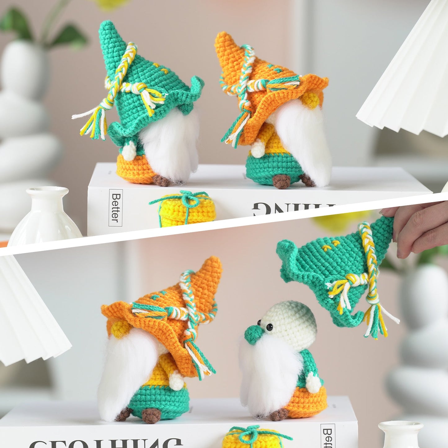 Gnomes Amigurumi DIY Crochet Kit Wizardi F07N8-M163 Wizardi