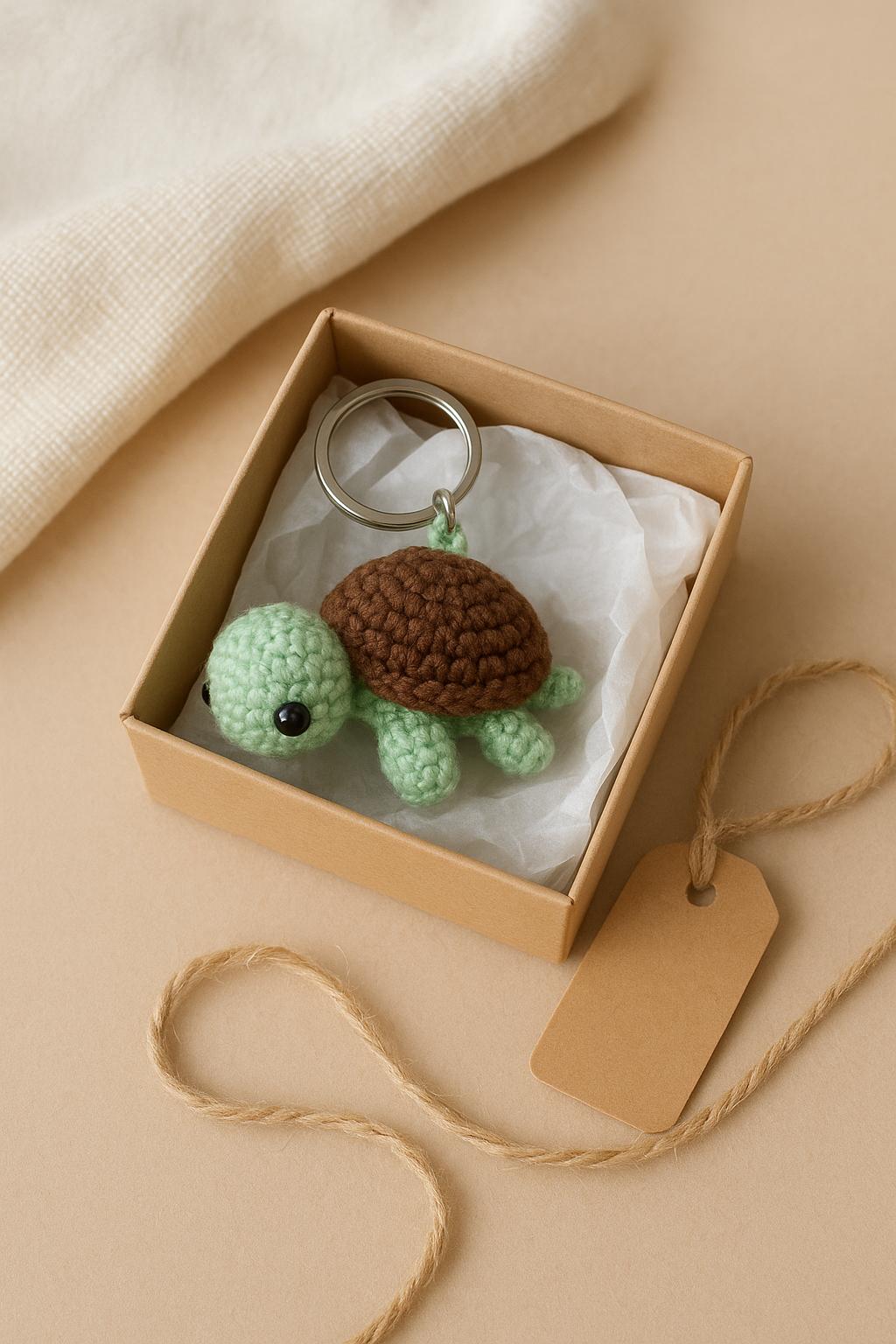 Turtle Crochet Pattern PDF | Beginner-Friendly Amigurumi Keychain DIY BBM