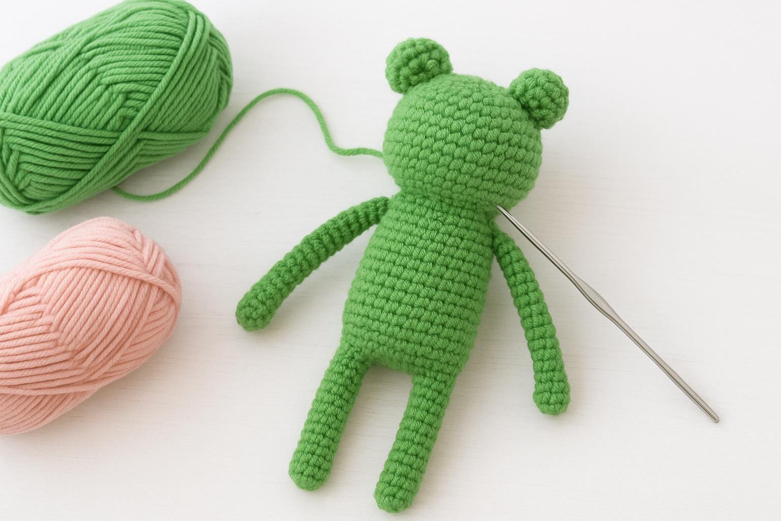 Crochet Frog Doll Pattern | Amigurumi in Dress PDF Tutorial Digital Download BBM