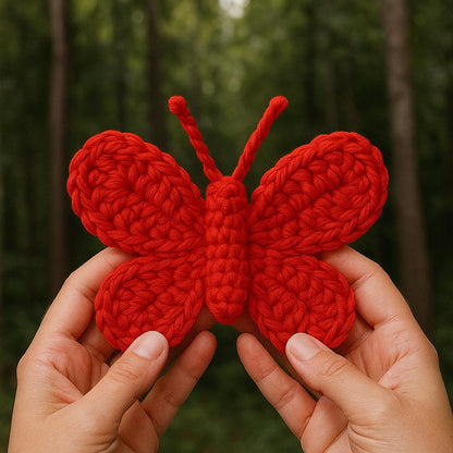 Crochet Butterfly Pattern: Easy Amigurumi Appliqué (PDF Download) BBM
