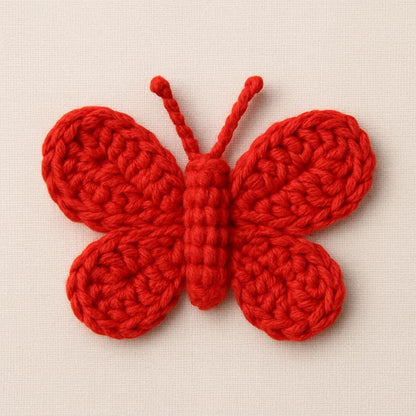 Crochet Butterfly Pattern: Easy Amigurumi Appliqué (PDF Download) BBM