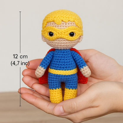Superhero Doll Crochet Pattern | Amigurumi Beginner-Friendly PDF DIY BBM