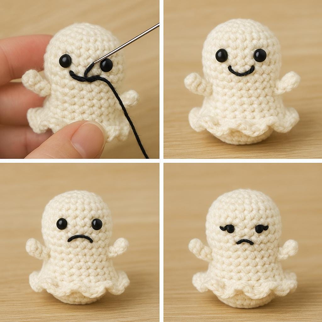 No-Sew Crochet Ghost Pattern | Easy Amigurumi Halloween Plush BBM