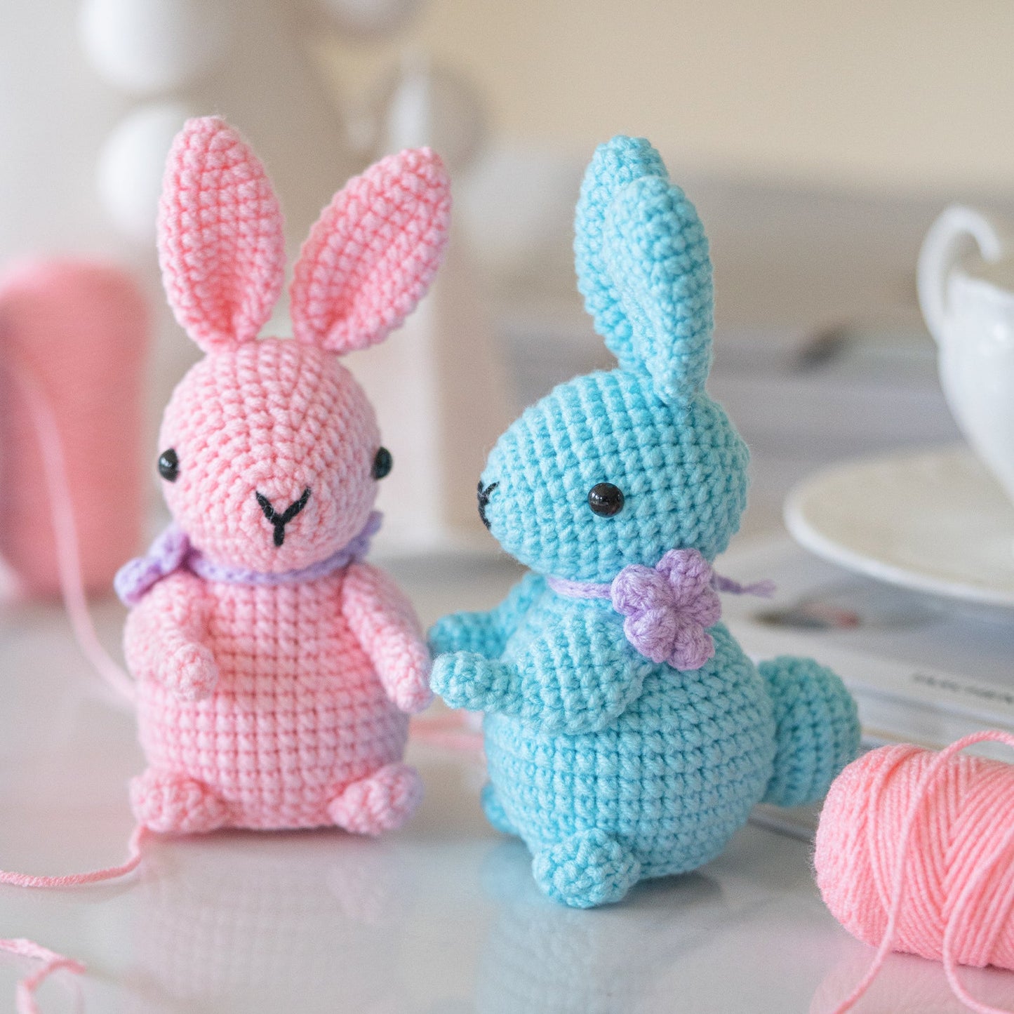 Rabbits Amigurumi DIY Crochet Kit Wizardi F07N8-M172 Wizardi