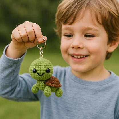 Mini Turtle Crochet Pattern PDF | Amigurumi Animal Keychain DIY Tutorial BBM
