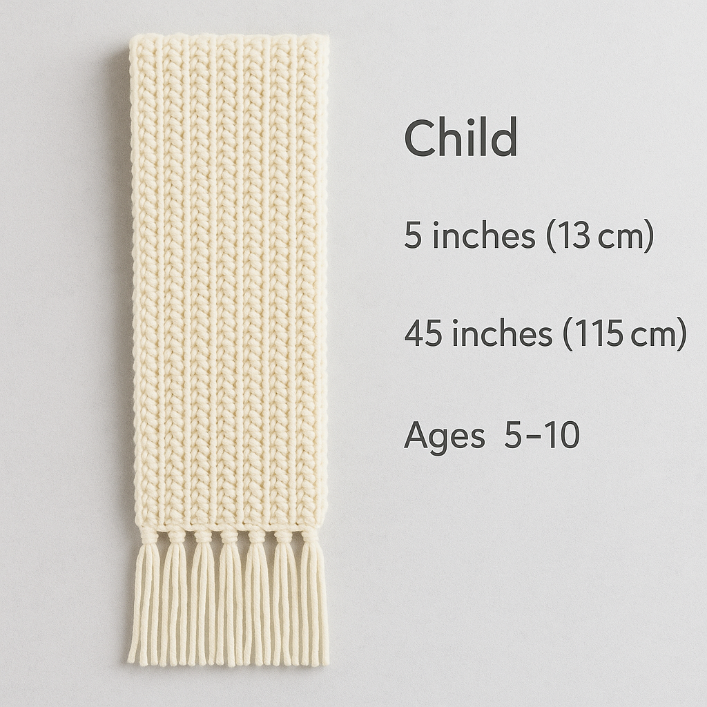 Three Amigos Crochet Scarf Pattern | 4 Sizes | Easy PDF Download BBM