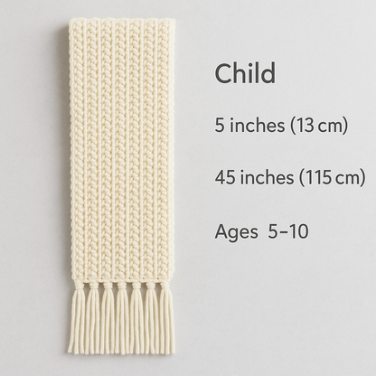 Three Amigos Crochet Scarf Pattern | 4 Sizes | Easy PDF Download BBM