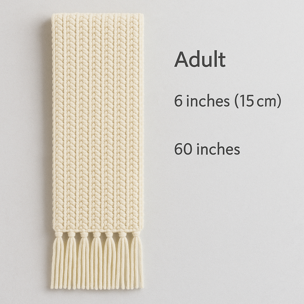 Three Amigos Crochet Scarf Pattern | 4 Sizes | Easy PDF Download BBM