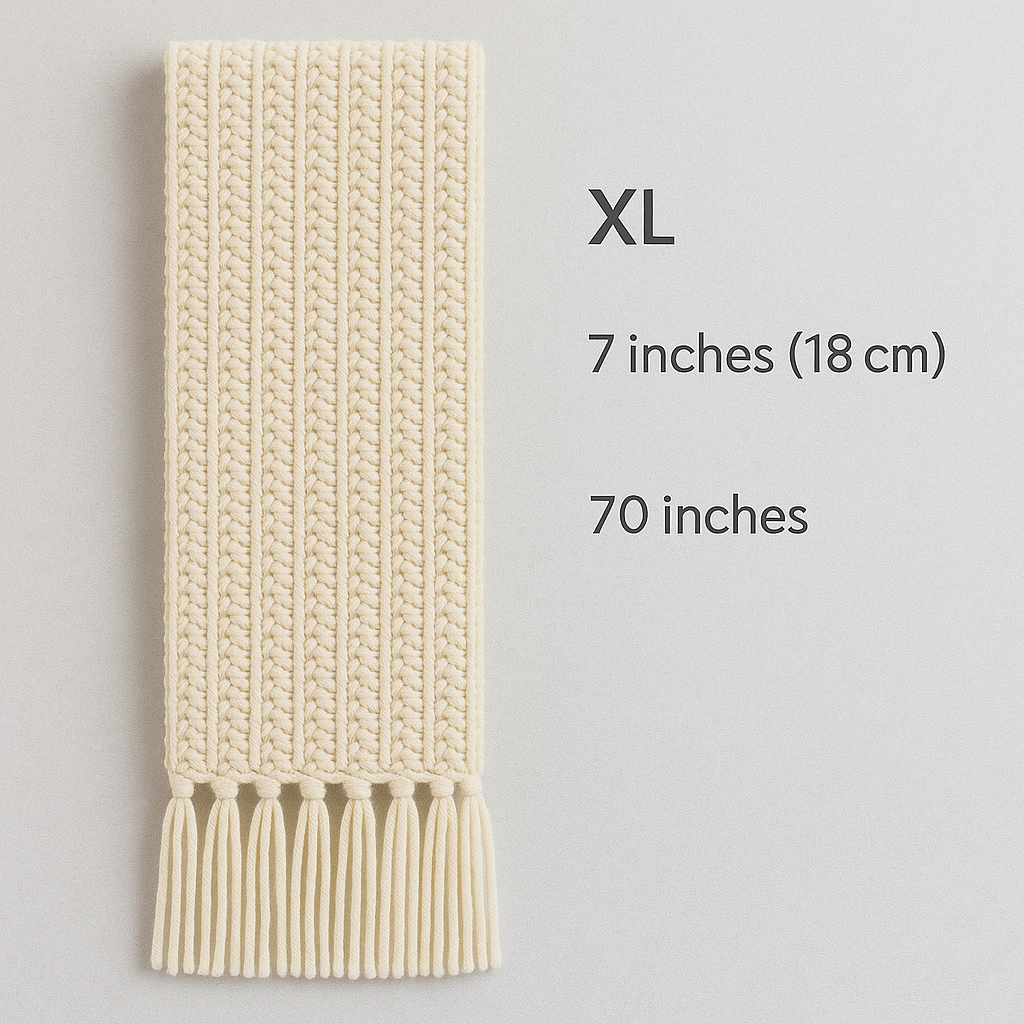 Three Amigos Crochet Scarf Pattern | 4 Sizes | Easy PDF Download BBM