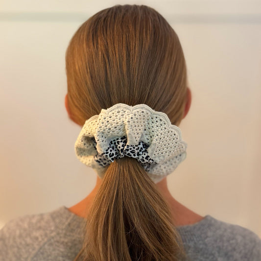 Crochet Embellished Cheetah Hair Scrunch Yiwu Liuqiao Trading Co.