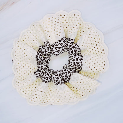 Crochet Embellished Cheetah Hair Scrunch Yiwu Liuqiao Trading Co.