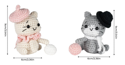 Cats Amigurumi DIY Crochet Kit Wizardi F07N8-M123 Wizardi
