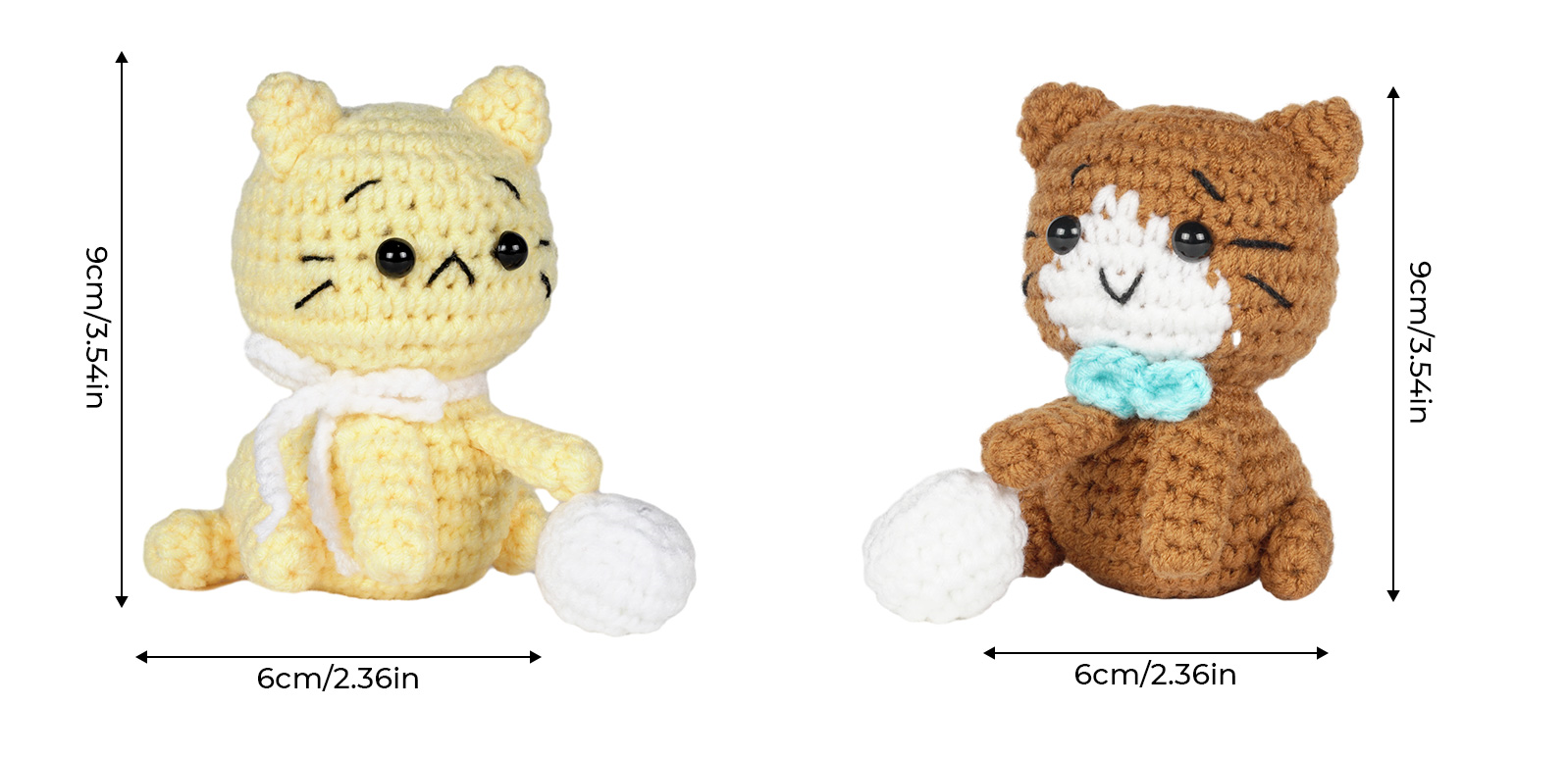 Cats Amigurumi DIY Crochet Kit Wizardi F07N8-M124 Wizardi