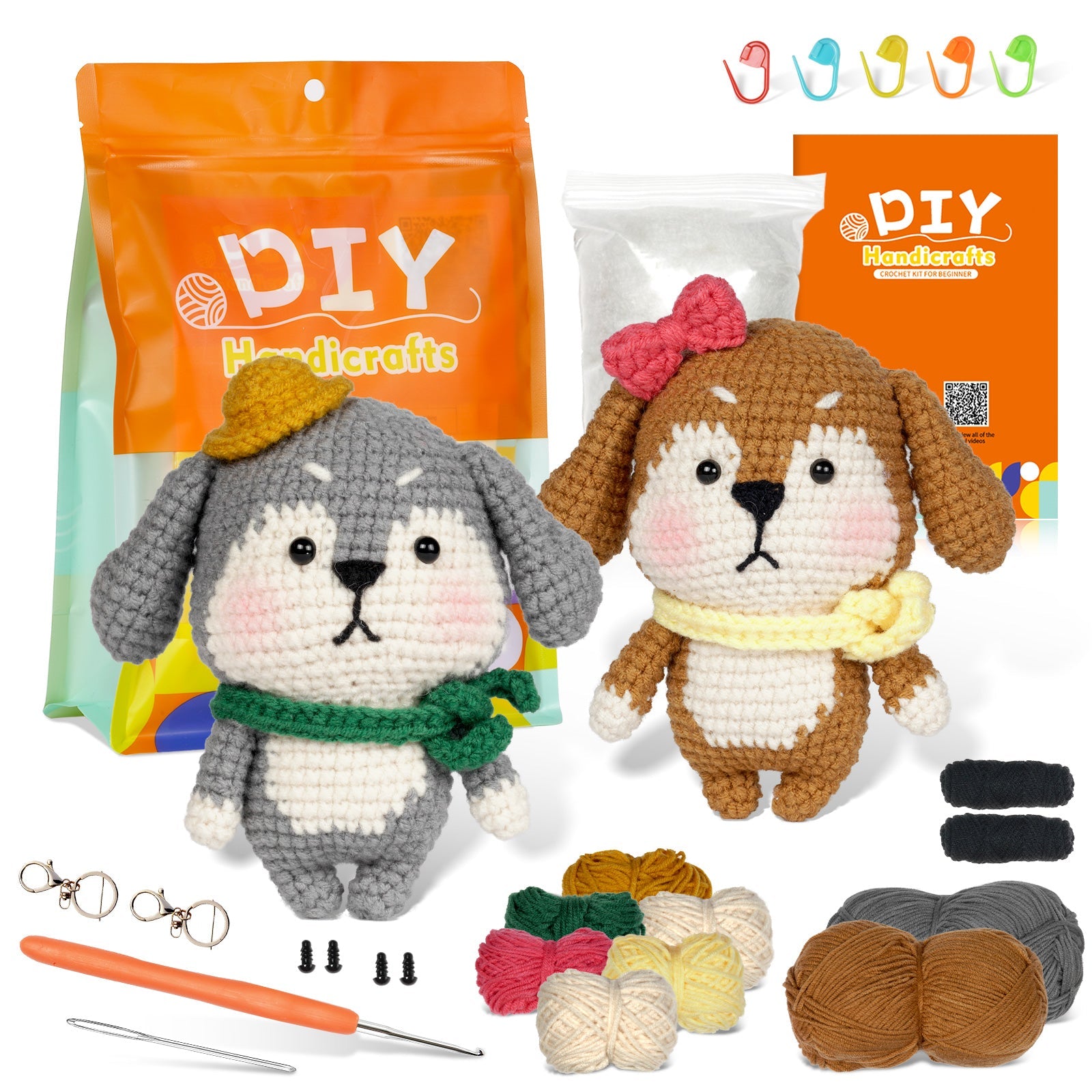 Dog Amigurumi DIY Crochet Kit Wizardi F07N8-M50 Wizardi