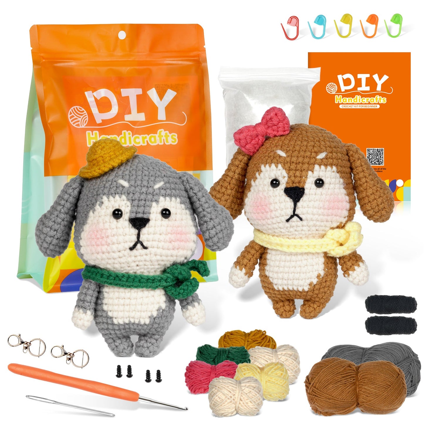 Dog Amigurumi DIY Crochet Kit Wizardi F07N8-M51 Wizardi