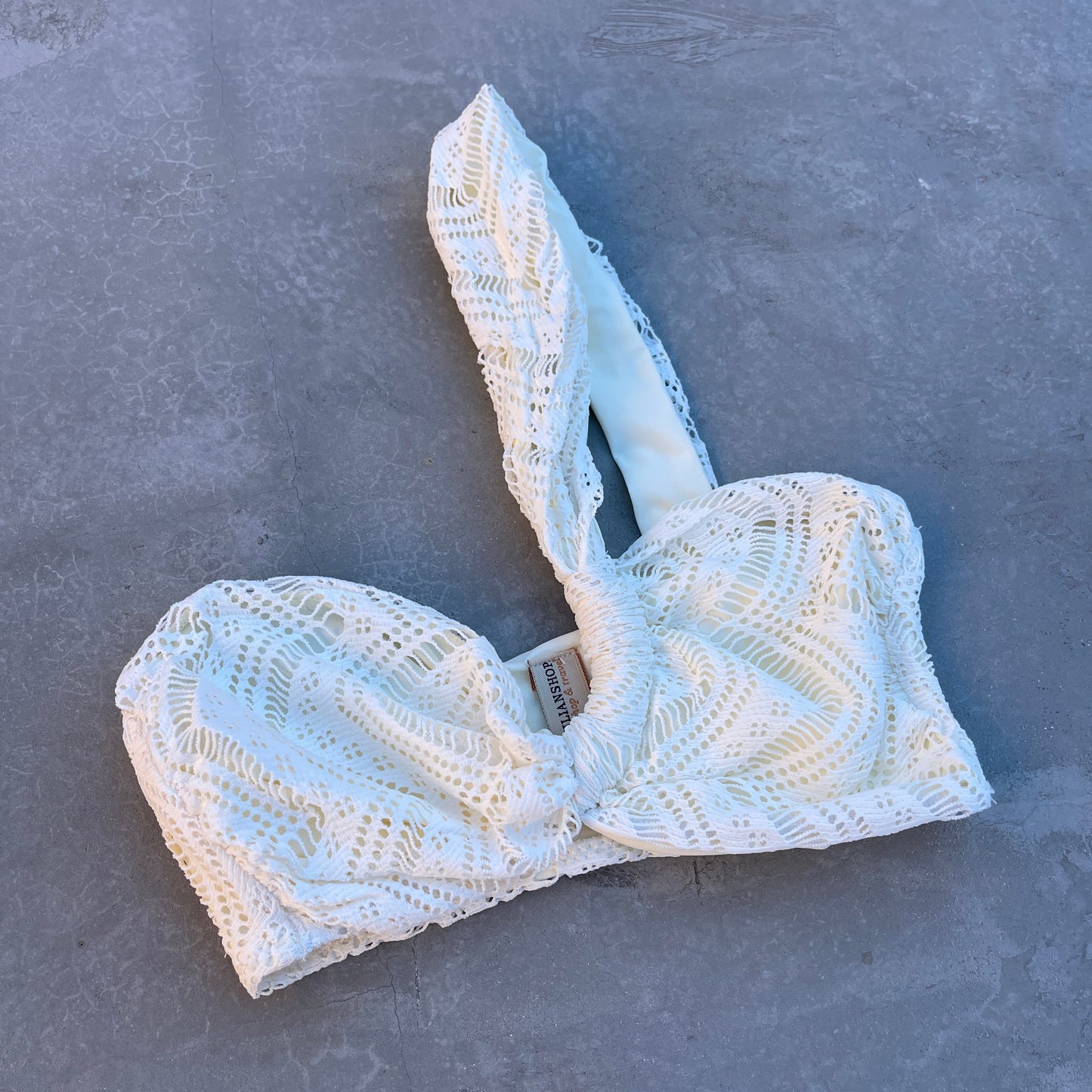 Jurere Crochet Macrame Greek Crop Top MyBrazilianShop