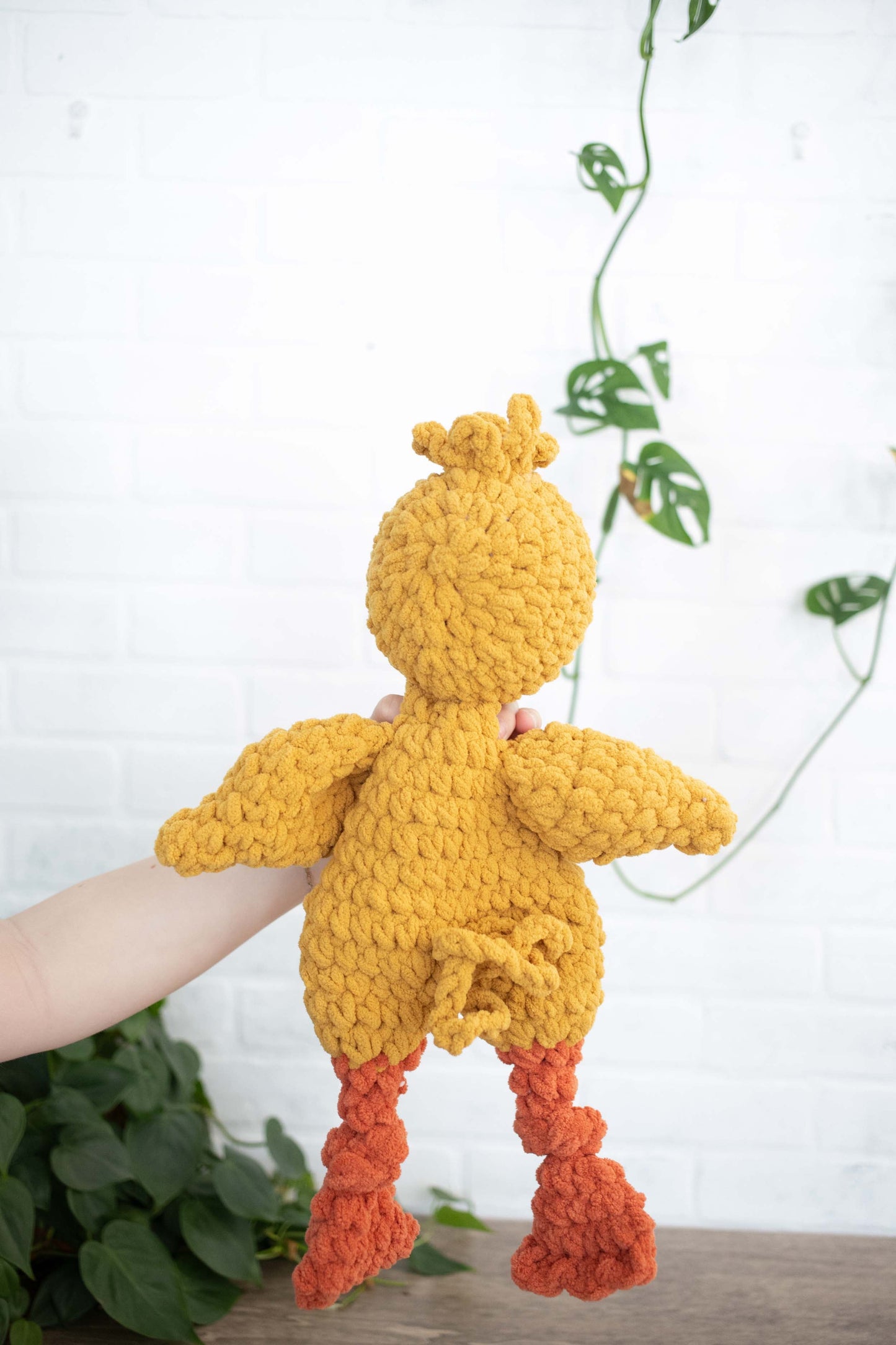 Crochet Chick Lovey, Crochet Stuffed Animal, Amigurumi Chickie Snuggler The McGarvey Workshop