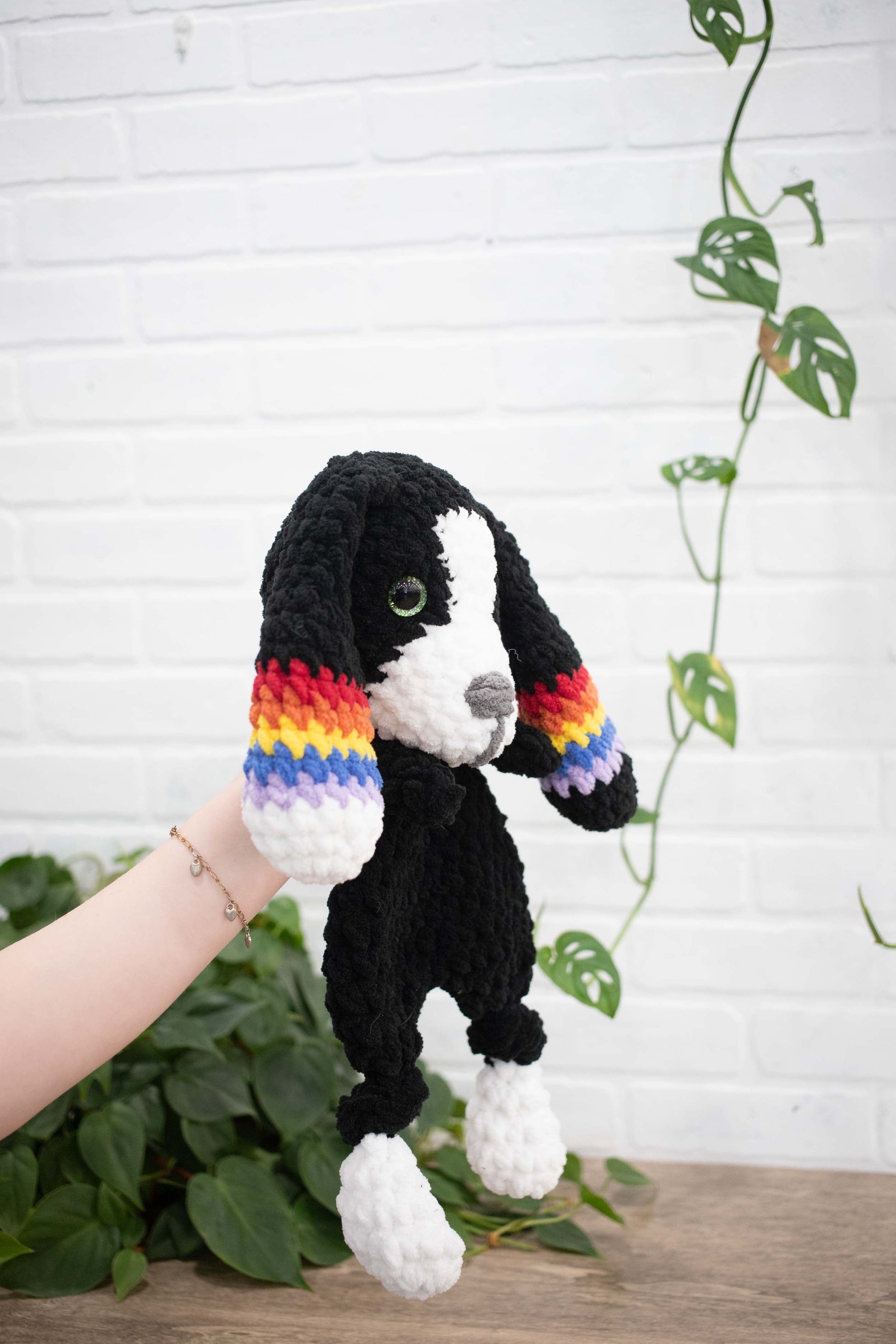 Crochet Puppy Dog Lovey, Crochet Stuffed Animal, Amigurumi Puppy Snuggler The McGarvey Workshop