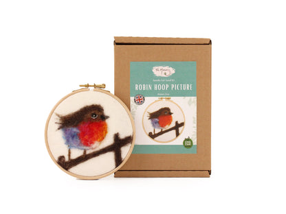 Felting Kit - Robin Hoop Picture Needle Felt Kit The Makerss