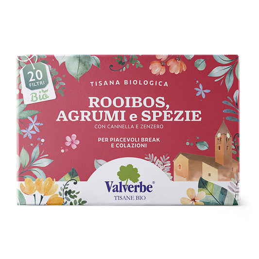 Rooibos Agrumi e Spezie Bio Valverbe 30g - 20 Filtri Valverbe