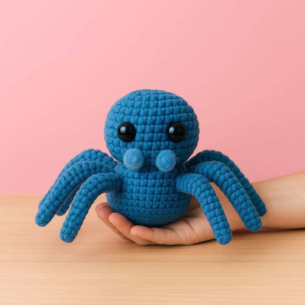 Crochet Spider Amigurumi Pattern PDF | Easy Plush Toy Halloween Decor BBM