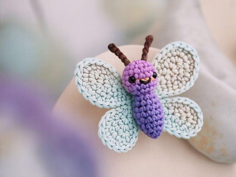 Crochet Butterfly Pattern Bundle | 2 PDF Patterns | Amigurumi Butterfly BBM