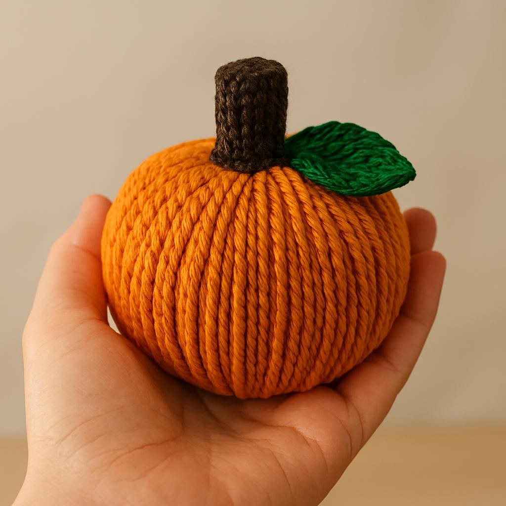 Crochet Pumpkin Pattern | No-Sew Beginner Amigurumi PDF Tutorial Instant Download BBM