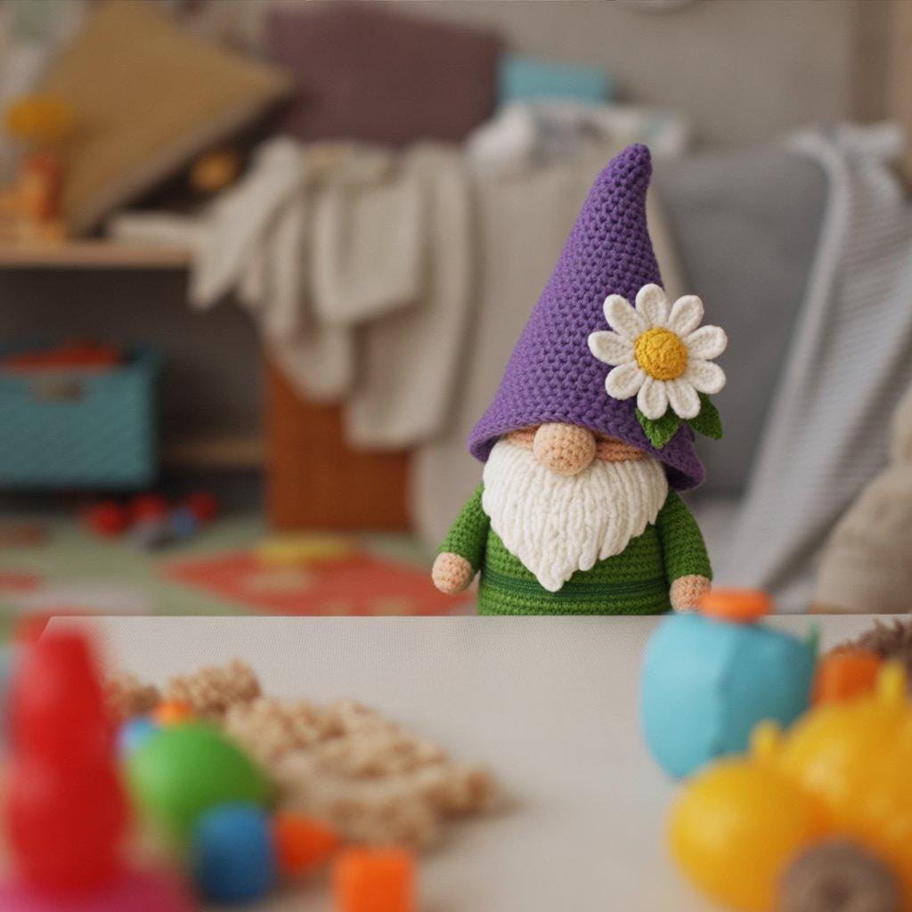Daisy Gnome Crochet Pattern: Amigurumi Flower Gnome (PDF Download) BBM
