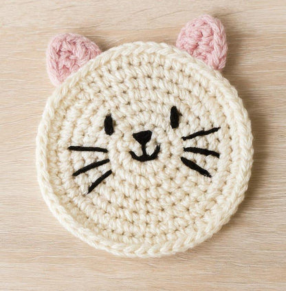 Crochet Coaster Pattern Bundle | 2 Easy PDF Patterns – Cat & Pumpkin Coaster Set BBM