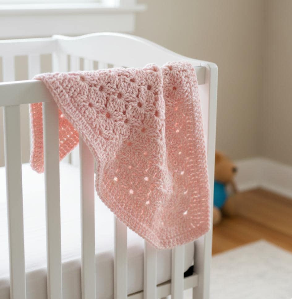 Cozy Shell Stitch Baby Blanket Crochet Pattern PDF | Beginner Friendly Striped or Solid Tutorial BBM