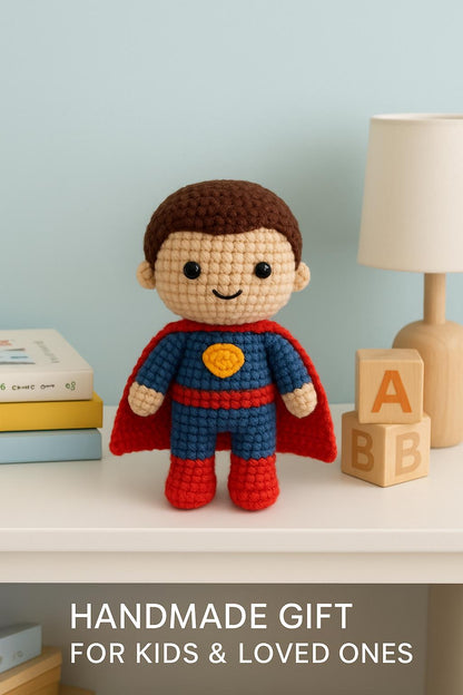 Superhero Doll Crochet Pattern | Amigurumi PDF Tutorial Instant Download BBM